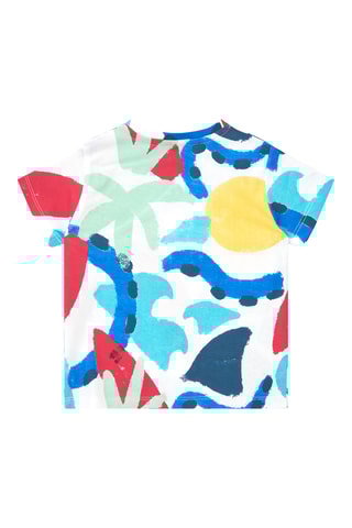 T-shirt Beach Squad - Blauw