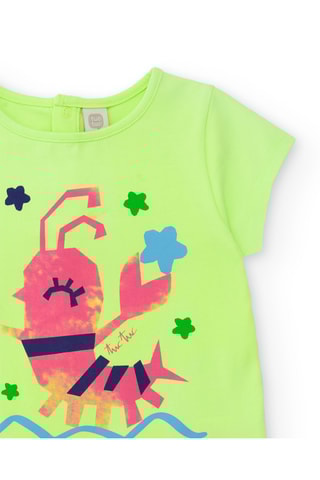 T-shirt Color The Sea - Groen