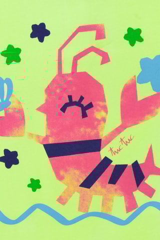 T-shirt Color The Sea - Groen