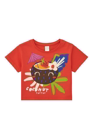 T-shirt Vacay Feelings - Rood