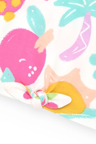 Geknoopt T-shirt Sunrise is a Lemon - Wit