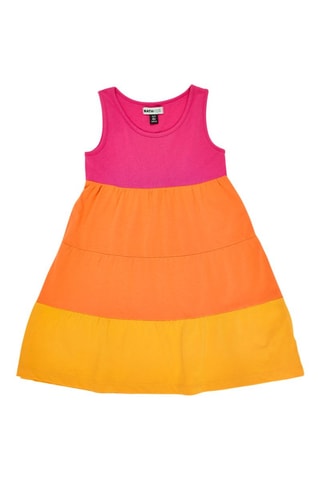 Jurk Sunday Brunch - Geel, oranje en roze