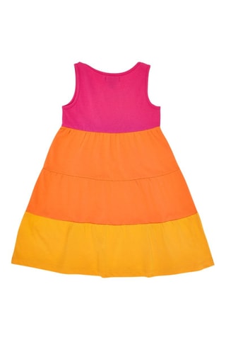 Jurk Sunday Brunch - Geel, oranje en roze