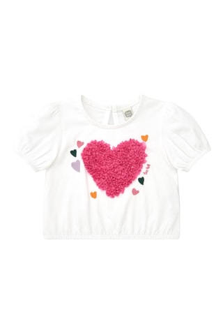 T-shirt Say Cheese - Wit