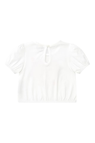 T-shirt Say Cheese - Wit