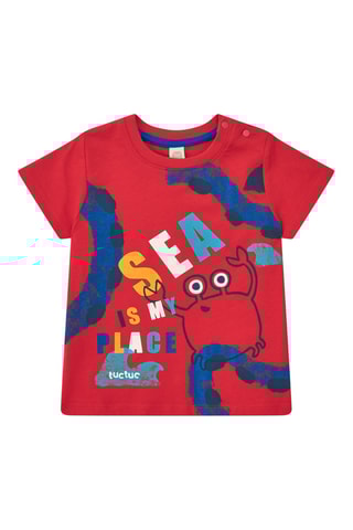 T-shirt Beach Squad - Rood