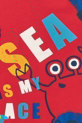 T-shirt Beach Squad - Rood