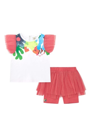 T-shirt en Rok Color The Sea - Roze