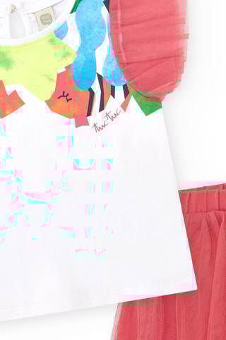 T-shirt en Rok Color The Sea - Roze