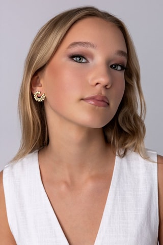 Oorbellen  - Doublé Geelgoud Emily Westwood