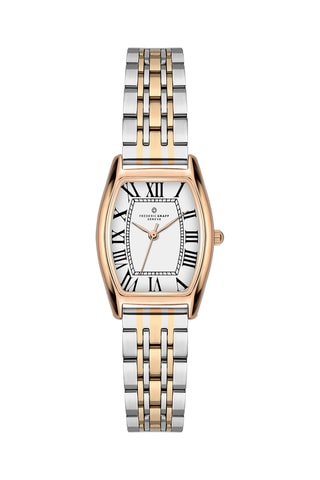 Stalen Quartz Horloge - Goudkleurig en Zilverkleurig