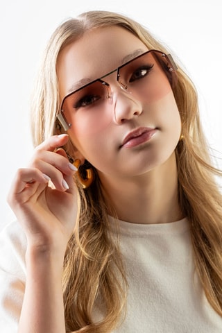 Zonnebril Dames - Bruin Categorie 2 - Emily Westwood  - Zwart, bruin, roze en goudkleurig