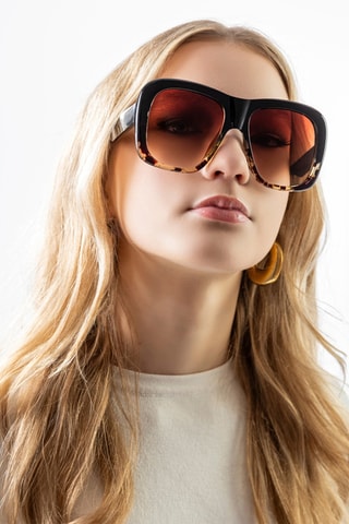 Zonnebril Dames - Bruin Categorie 2 - Emily Westwood  - Zwart, beige en bruin
