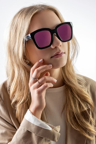 Gepolariseerde Zonnebril Dames Categorie 3 - Emily Westwood  - Zwart en roze