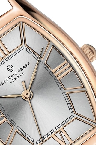 Stalen Quartz Horloge - Roségoudkleurig en Zilverkleurig - Frederic Graff