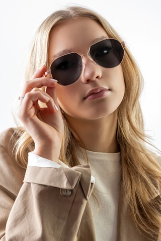 Gepolariseerde Zonnebril Dames Categorie 3 - Emily Westwood - Zwart, roze en goudkleurig