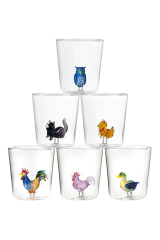 6 vasos de vidrio de borosilicato - 30 cl
