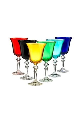 6 copas de vino de cristal Zaccaria - 22 cl