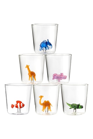 6 vasos de vidrio de borosilicato Savana Family - 30 cl