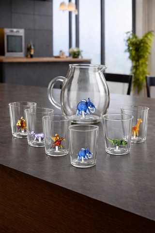 6 vasos de vidrio de borosilicato Savana Family - 30 cl