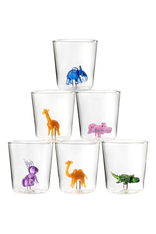 6 vasos de vidrio de borosilicato Savana Family - 30 cl