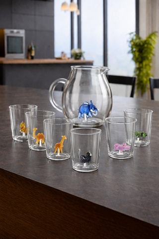 6 vasos de vidrio de borosilicato Savana Family - 30 cl
