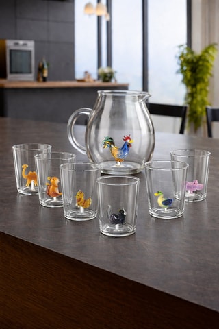 6 vasos de vidrio de borosilicato Pet Friends - 30 cl