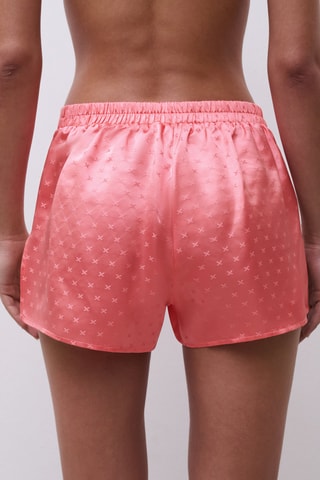 Short de pijama de seda Xtravagan - Coral