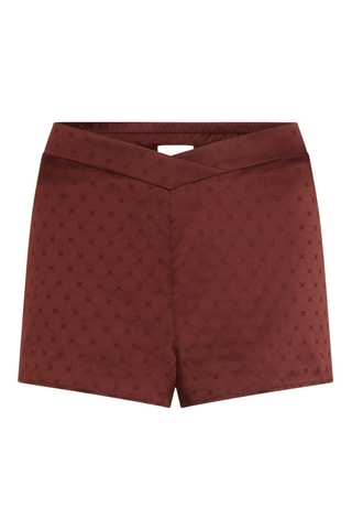 Short de pijama de seda Xtravagan - Marrón