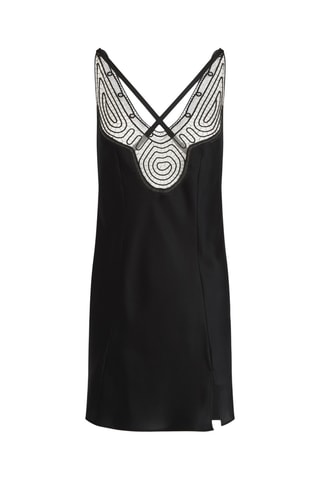 Picardías de seda Vibrate - Negro