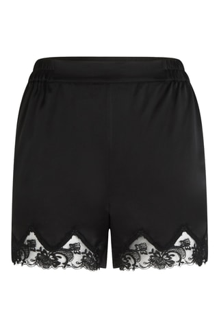 Short de pijama de seda Cabaret - Negro