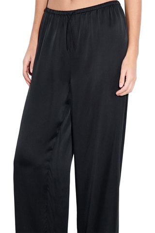 Pantalón de pijama de seda Mystic - Negro - Chantelle