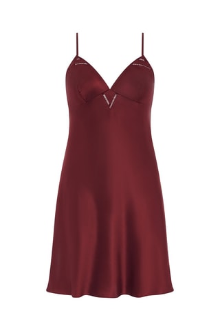 Picardías de seda Nightshade - Burdeos - Chantelle