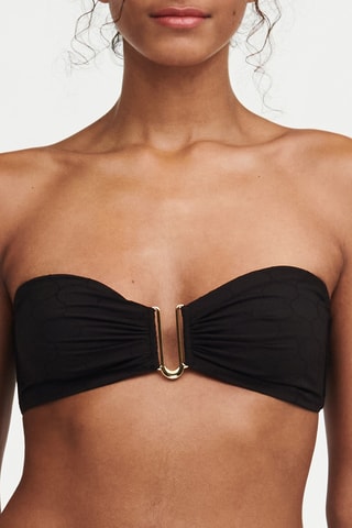 Sujetador de bikini Glow - Negro