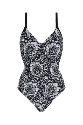 Bañador Flowers - Negro