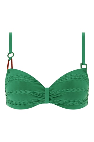 Sujetador de bikini Texture - Verde claro