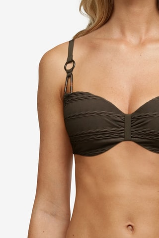 Sujetador de bikini Texture - Marrón