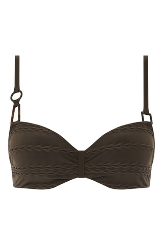 Sujetador de bikini Texture - Marrón