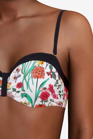Sujetador de bikini Flowers - Crudo y negro - Chantelle