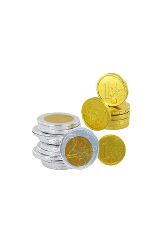 Pièces d'euros en chocolat au lait - 1 kg