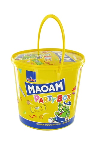 Seau Party box Haribo garni de confiserie Maoam - 690 g