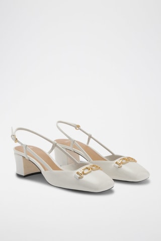 Chaussures talon maillons - Blanc