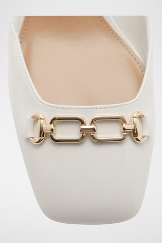 Chaussures talon maillons - Blanc