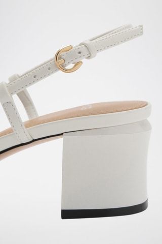 Chaussures talon maillons - Blanc