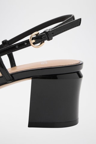 Chaussures talon maillons - Noir