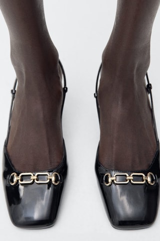 Chaussures talon maillons - Noir