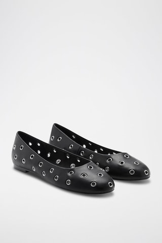 Ballerines perforées - Noir