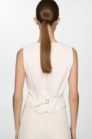 Gilet sans manches - Ecru