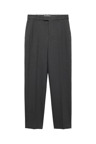 Pantalon de costume fines rayures - Gris foncé