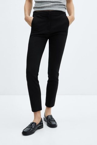 Pantalon skinny crop - Noir